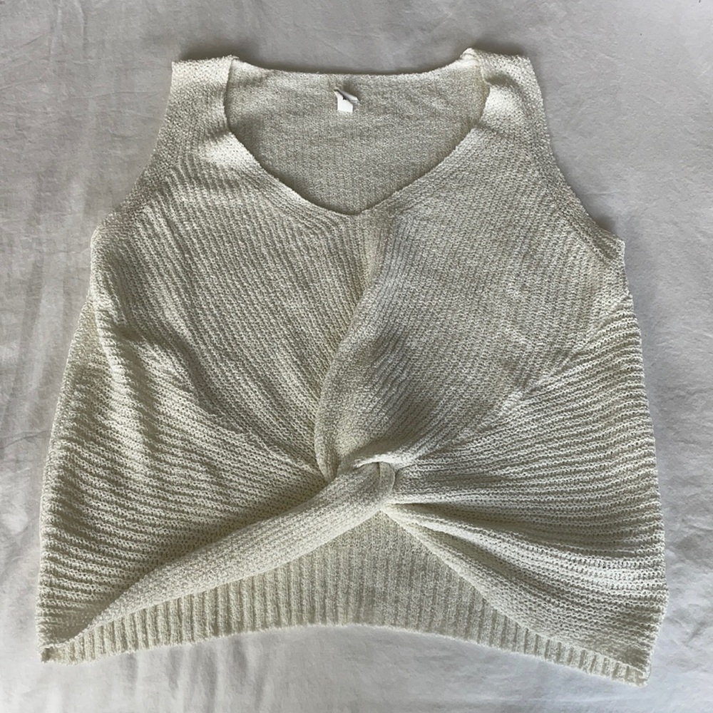 Knit tank top